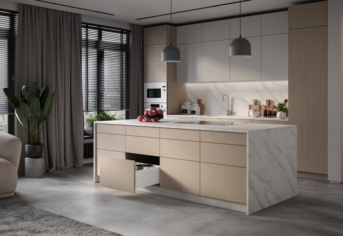 Nowoczesne akcesoria meblowe w kuchni